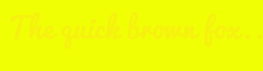 Image with Font Color F7F110 and Background Color F0FF04